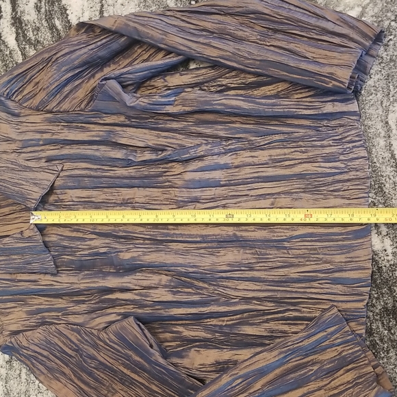 (12) Panache Lightweight Zipper Blazer Metallic Iradescense Vintage Canadian - Picture 4 of 7